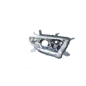 Head Lamp Drivers Side Genuine Suits Toyota Kluger GSU40R/GSU45R 2010 to 2013