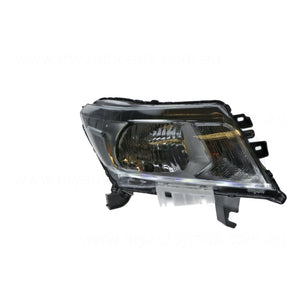 Halogen Head Lamp Drivers Side Genuine suits Nissan Navara