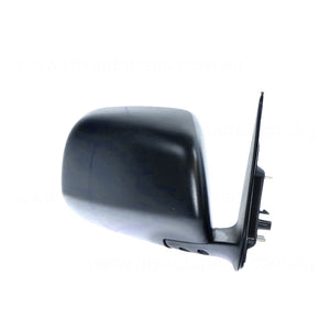 Black Door Mirror Manual Adjust Drivers Side Genuine suits Toyota Hilux 15/16/25/26 Series Single Cab/Xtra Cab 4WD SR & SR5 2009 to 2015