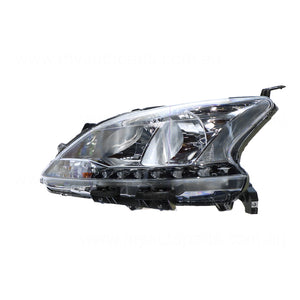 Halogen Head Lamp Passenger Side Genuine Suits Nissan Pulsar ST-L B17 2012 to 2017