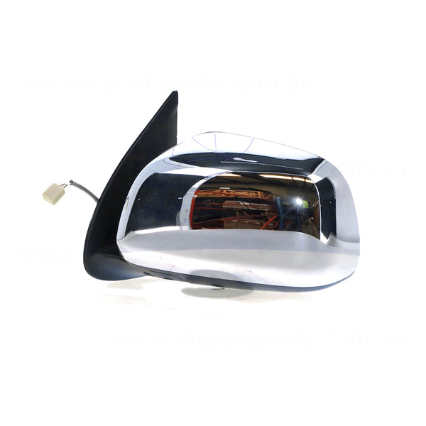 Chrome Door Mirror Electric Adjust Passenger Side OEM suits Toyota Hilux 15/16/25/26 Series SR & SR5 2005 to 2009