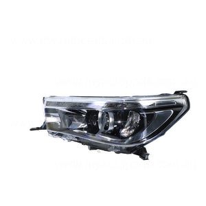 LED Head Lamp Passenger Side Certified suits Toyota Hilux 120 Series 7/2015 to 5/2020