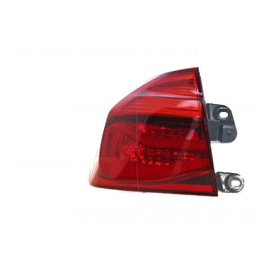 Black Red Tail Lamp Passenger Side Certified Suits BMW 3 Series F30 2015 to 2019