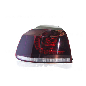LED Tail Lamp Passenger Side Certified Suits Volkswagen Golf R MK 6 2010 to 2013