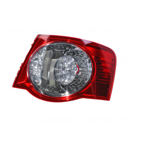 Tail Lamp Drivers Side Genuine Suits Volkswagen Jetta 1K 2/2006 to 2/2011