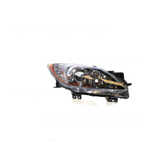 Halogen Manual Adjust Head Lamp Drivers Side OEM suits Mazda 3 BL
