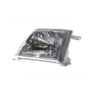 Head Lamp Passenger Side Genuine Suits Toyota Prado 95 Series 1999 to 2002