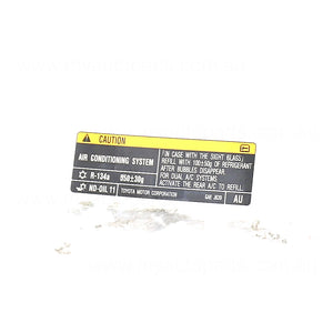 Toyota Camry OEM Warning Decal 03/2021 to / - 8872333170