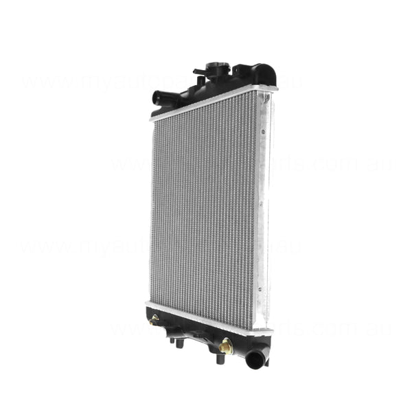 Radiator 28 / 28 mm Plastic Aluminium 350 x 378 x 26 mm Manual/Auto 1.3,1.5L L B3,B5 Aftermarket Suits Mazda 121 Metro Dw DW 1996 to 2002