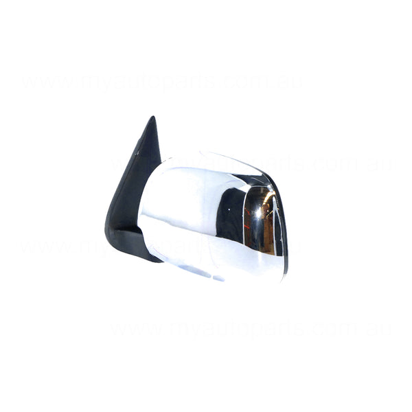 Chrome Door Mirror Sail Mount Passenger Side Aftermarket Suits Toyota Hilux 80 Series 1988 to 1997