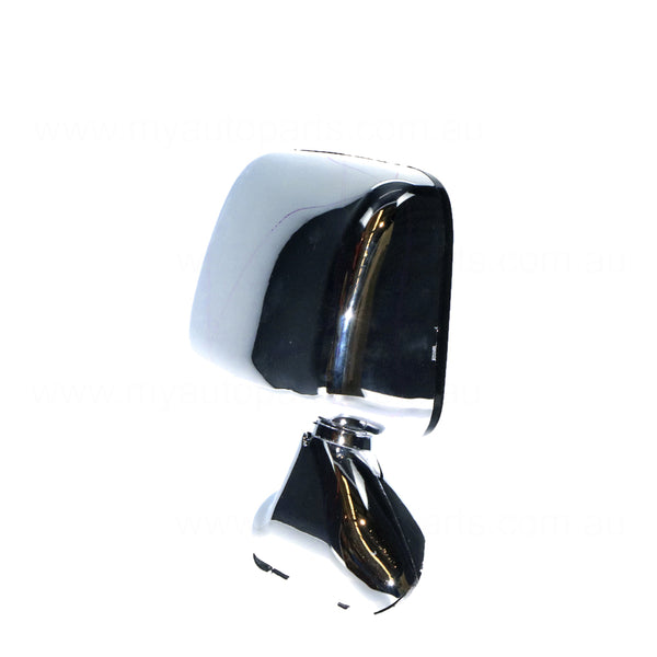 Chrome Door Mirror Door Mount Drivers Side Aftermarket Suits Toyota Hilux 80 Series 1988 to 1997