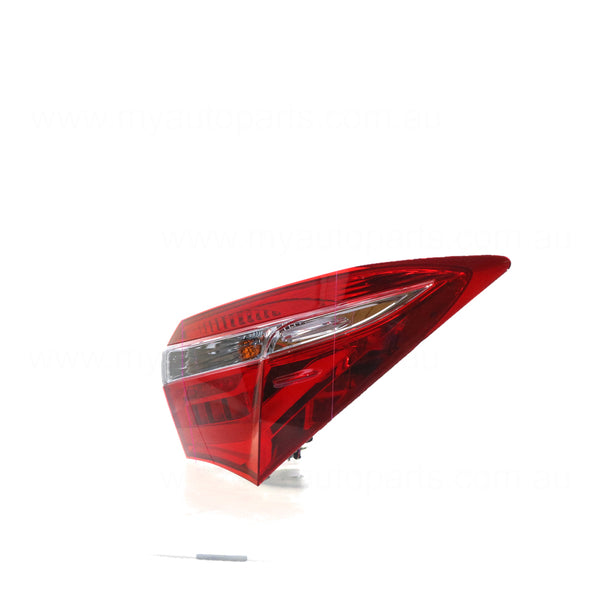 Red/Clear Tail Lamp Drivers Side OEM Suits Toyota Corolla ZRE172R 2013 to 2019