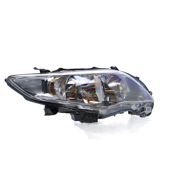 Halogen Head Lamp Drivers Side OEM Suits Toyota Corolla ZRE152R 2010 to 2013