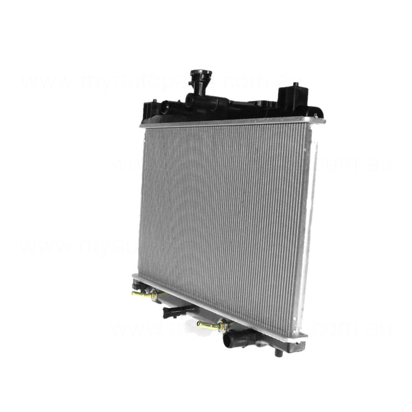 Radiator 28 / 28 mm Plastic Aluminium 350 x 558 x 16 mm Manual/Auto 1.5L L ZY Aftermarket Suits Mazda 2 DE 2007 to 2014