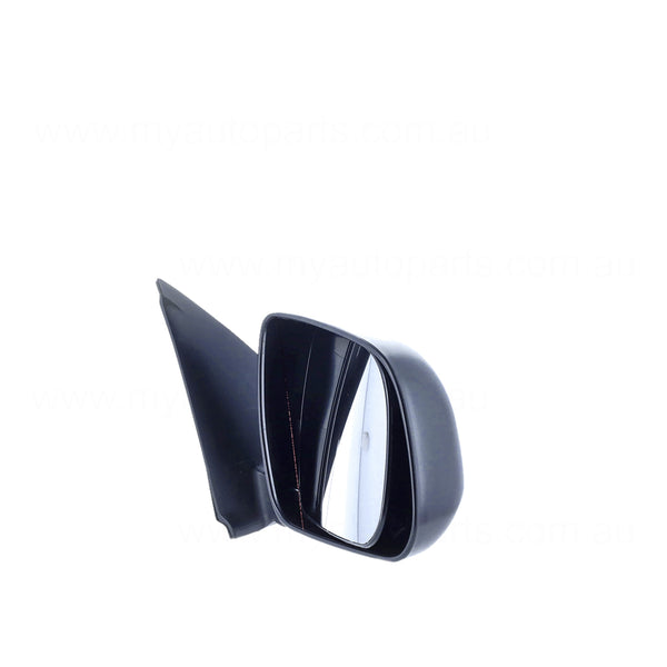 Black Door Mirror Manual Adjust Drivers Side Certified suits Toyota Hilux 15/16/25/26 Series Single Cab/Xtra Cab 4WD SR & SR5 2009 to 2015