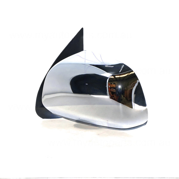 Chrome Door Mirror Manual Adjust Passenger Side Aftermarket suits Toyota Hilux 15/16/25/26 Series 2005 to 2015
