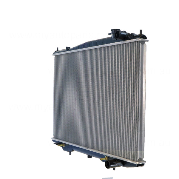 Radiator Plastic Aluminium 450 x 688 x 26 mm Automatic 2.4L L KA24 Aftermarket Suits Nissan Navara D22 1997 to 2001