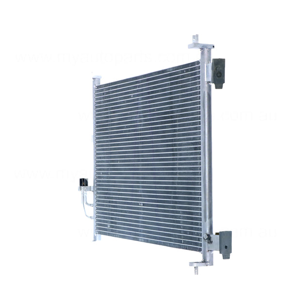 517 x 380 x 18 mm 8 mm Fin Without Drier A/C Condenser Aftermarket Suits Nissan Micra K13 2010 to 2016