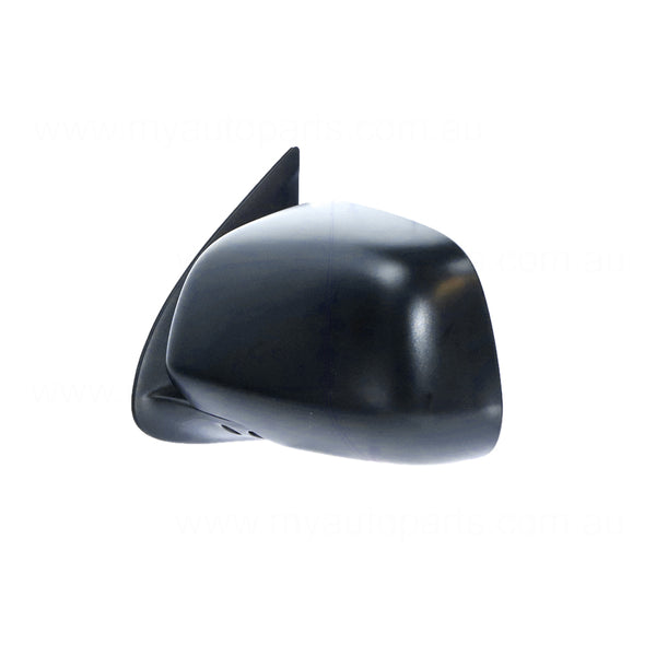 Black Door Mirror Manual Adjust Passenger Side OEM suits Toyota Hilux 15/16/25/26 Series Single Cab/Xtra Cab 4WD SR & SR5 2009 to 2015