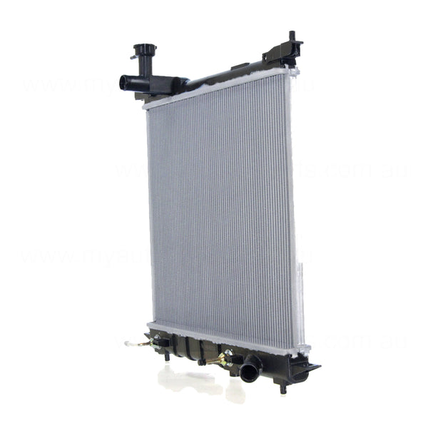 Radiator 28 / 28 mm Plastic Aluminium 400 x 448 x 16 mm Automatic 1.2 L HR12 Aftermarket Suits Nissan Micra K13 2010 to 2016