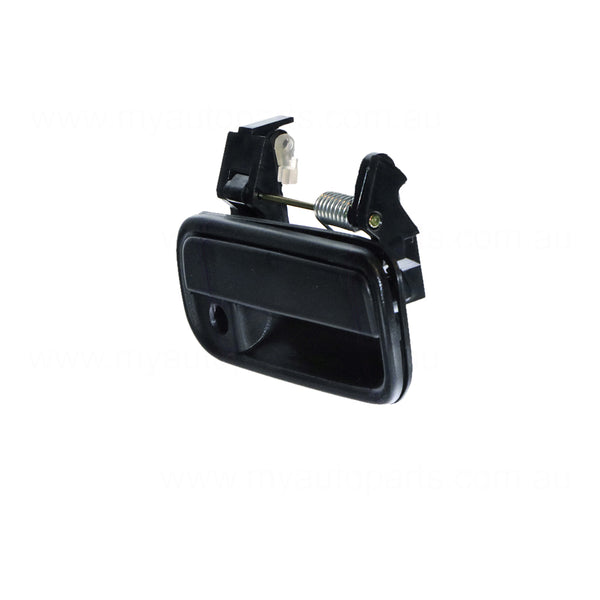 Black Front Door Outer Handle Driver Side Aftermarket suits Toyota Hilux 140/150/160/170 Series 1997 to 2005