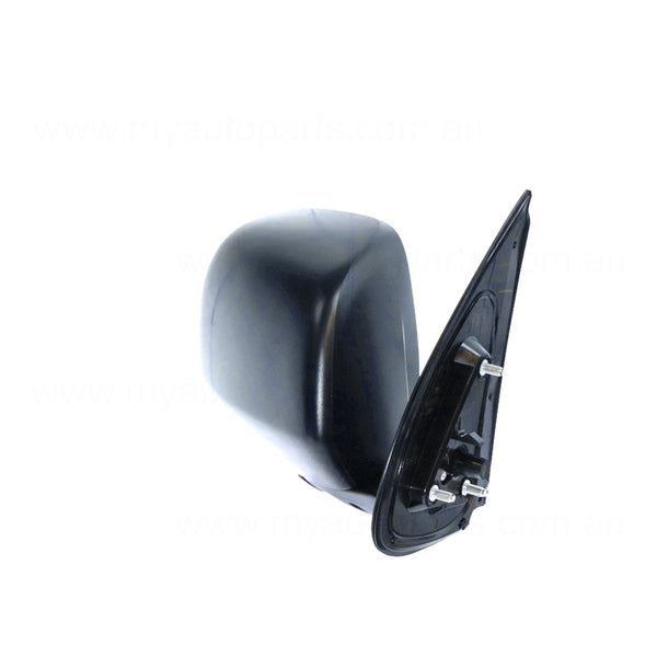 Black Door Mirror Manual Adjust Drivers Side OEM suits Toyota Hilux 15/16/25/26 Series Single Cab/Xtra Cab 4WD SR & SR5 2009 to 2015