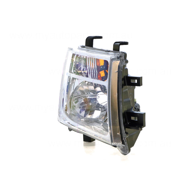 Halogen Electric Adjust Head Lamp Drivers Side OEM Suits Nissan Navara D40 2008 to 2015