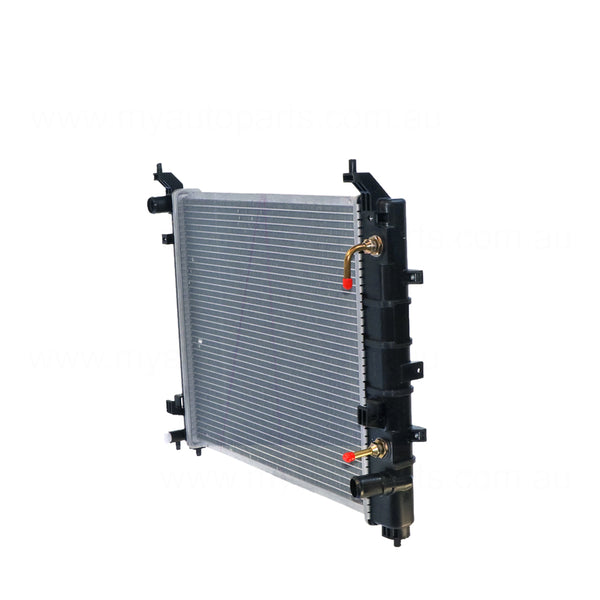 Radiator 28 / 28 mm Plastic Aluminium 450 x 405 x 16 mm Automatic 1.5 L HR15 Aftermarket Suits Nissan Micra K13 2010 to 2013