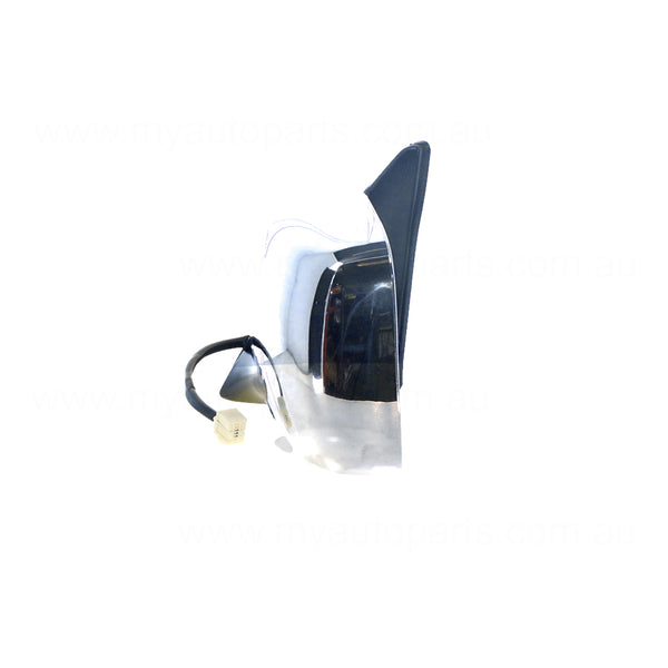 Chrome Door Mirror Electric Adjust Passenger Side Aftermarket Suits Toyota Landcruiser 100 SERIES 1998 to 2007