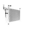 16 mm 8 mm Fin A/C Condenser Aftermarket Suits Mazda 2 DE 2007 to 2014
