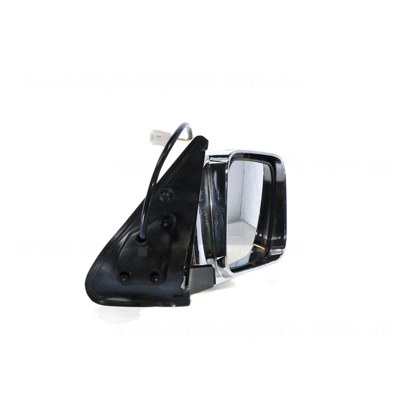 Chrome Door Mirror Drivers Side Aftermarket Suits Nissan Patrol GU/Y61 Wagon 2004 to 2016