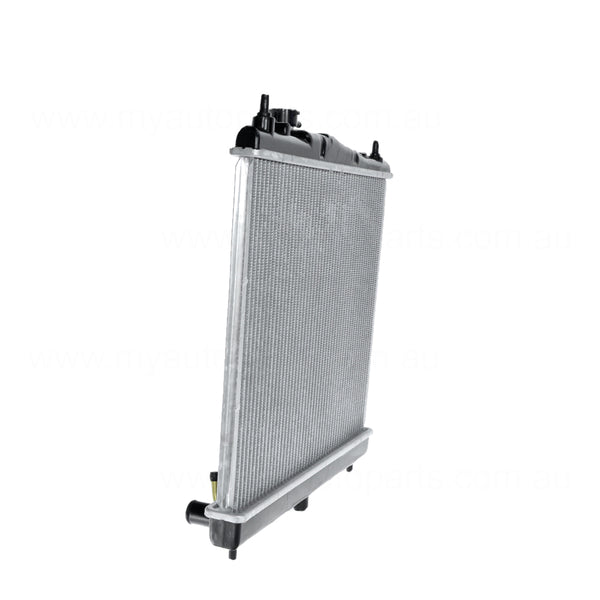 Radiator 28 / 28 mm Plastic Aluminium 380 x 448 x 16 mm Manual/Auto 1.4L L CR14DE Aftermarket Suits Nissan Micra K12 2007 to 2010