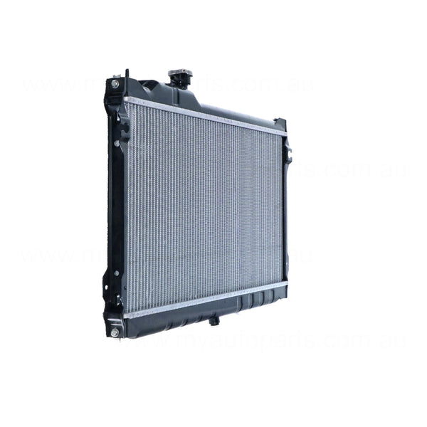 Radiator 32 / 32 mm Plastic Aluminium 320 x 648 x 26 mm Manual/Auto 1.6L, 1.8L L B6, B8 Aftermarket Suits Mazda MX-5 NA 1989 to 1998