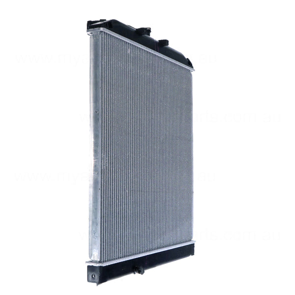 Radiator 42 mm CT 42 / Plastic Aluminium 600 x 568 x 32 mm Manual Aftermarket Suits Hino Dutro 2/3/4/5 2001 to 2007