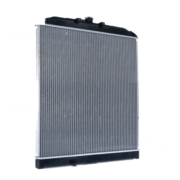 Radiator 42 mm CT 42 / Plastic Aluminium 600 x 568 x 32 mm Manual Aftermarket Suits Hino Dutro 2/3/4/5 2001 to 2007