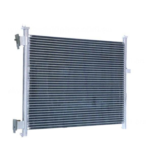 517 x 380 x 18 mm 8 mm Fin Without Drier A/C Condenser Aftermarket Suits Nissan Micra K13 2010 to 2016
