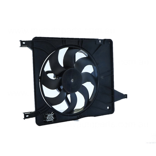 12 v Radiator Fan Assembly Aftermarket Suits Nissan Dualis J10 2007 to 2014 Manual