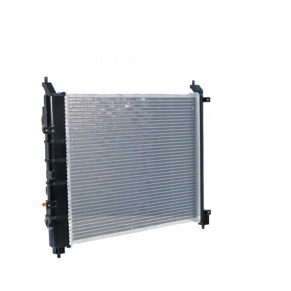 Radiator 28 / 28 mm Plastic Aluminium 450 x 405 x 16 mm Automatic 1.5 L HR15 Aftermarket Suits Nissan Micra K13 2010 to 2013