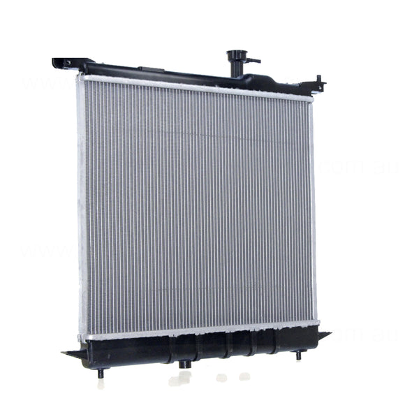 Radiator 28 / 28 mm Plastic Aluminium 400 x 448 x 16 mm Automatic 1.2 L HR12 Aftermarket Suits Nissan Micra K13 2010 to 2016