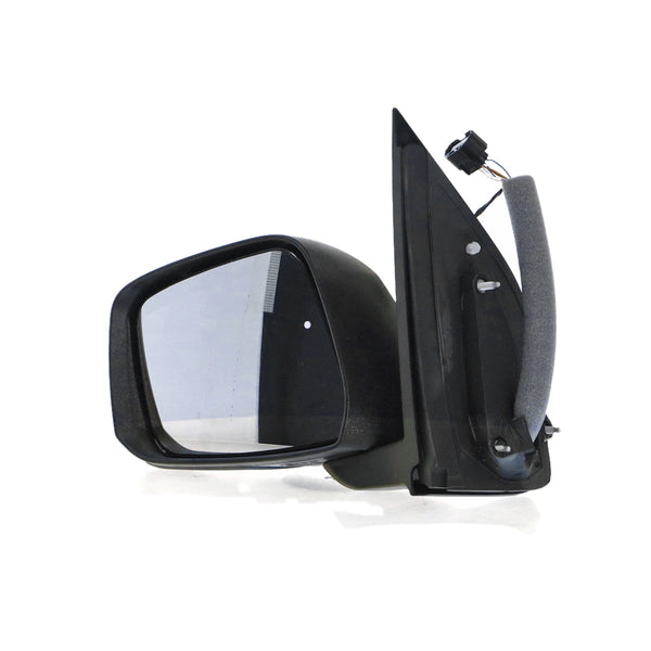 Black Door Mirror Electric Adjust Passenger Side OEM Suits Nissan Navara D40 2010 to 2015