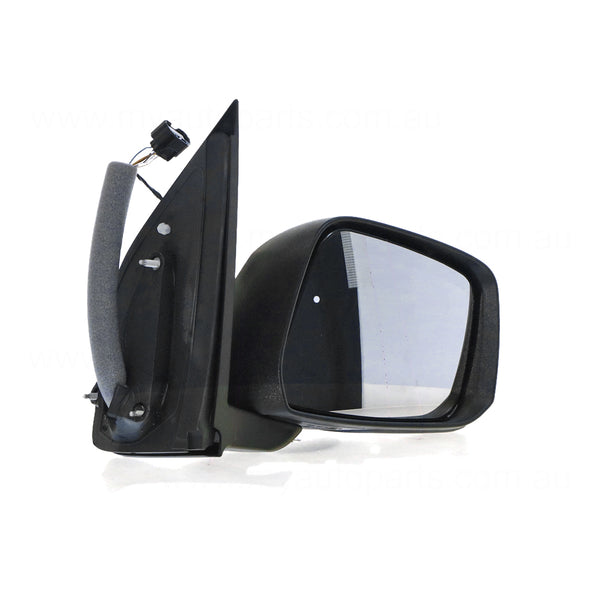 Black Door Mirror Electric Adjust Drivers Side OEM Suits Nissan Navara D40 2010 to 2015