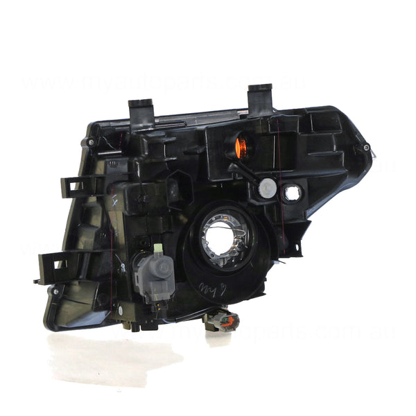 Halogen Electric Adjust Head Lamp Drivers Side OEM Suits Nissan Navara D40 2008 to 2015