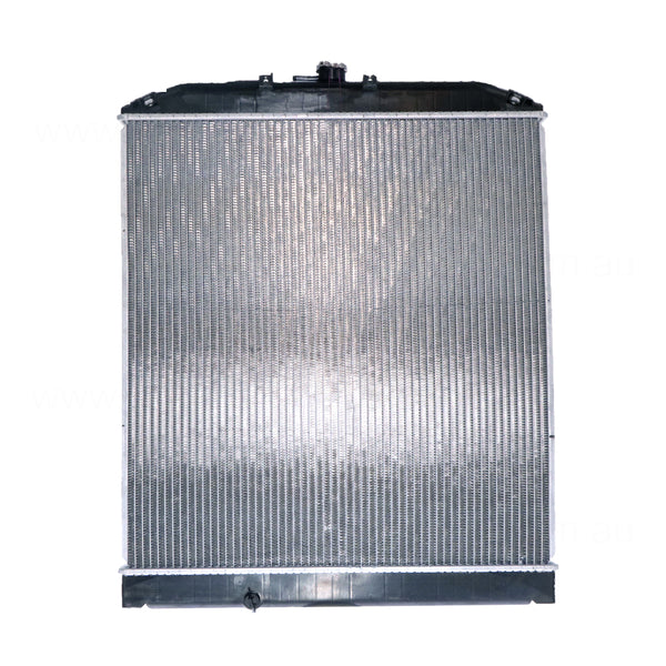 Radiator 42 mm CT 42 / Plastic Aluminium 600 x 568 x 32 mm Manual Aftermarket Suits Hino Dutro 2/3/4/5 2001 to 2007