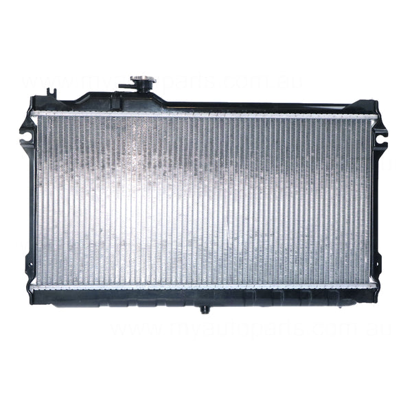 Radiator 32 / 32 mm Plastic Aluminium 320 x 648 x 26 mm Manual/Auto 1.6L, 1.8L L B6, B8 Aftermarket Suits Mazda MX-5 NA 1989 to 1998