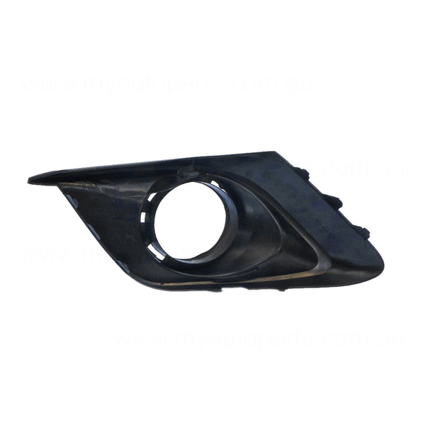 Black Front Bar Grille With Fog Light Mount Drivers Side Aftermarket suits Mazda 3 BM Hatch 2/2014 to 6/2016