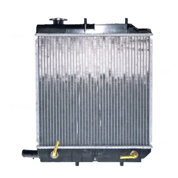 Radiator 28 / 28 mm Plastic Aluminium 375 x 378 x 26 mm Manual/Auto 1.3,1.5L L B3,B5 Aftermarket Suits Mazda 121 Metro Dw DW 1996 to 2002