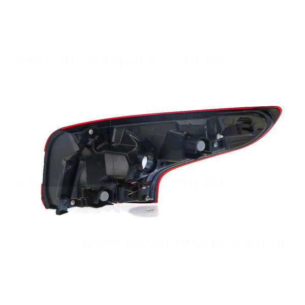 Black Red/Clear Tail Lamp Passenger Side Certified Suits Nissan Qashqai J11 2014 to 2018