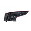 Black Red/Clear Tail Lamp Passenger Side Certified Suits Nissan Qashqai J11 2014 to 2018