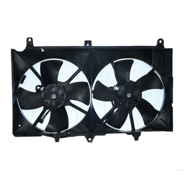 12 v Radiator Fan Assembly Aftermarket Suits Nissan 350Z Z33 2003 to 2007