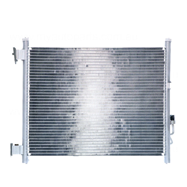 517 x 380 x 18 mm 8 mm Fin Without Drier A/C Condenser Aftermarket Suits Nissan Micra K13 2010 to 2016